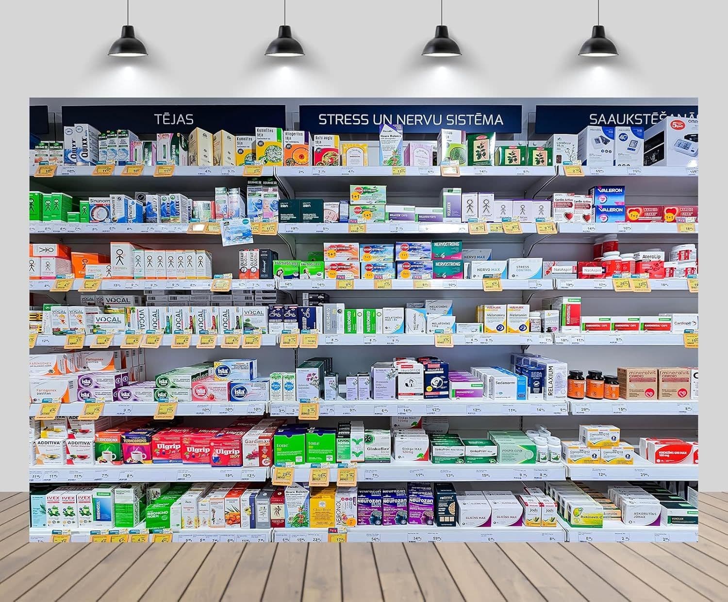Pharmacist helping a patient at a pharmacy counter